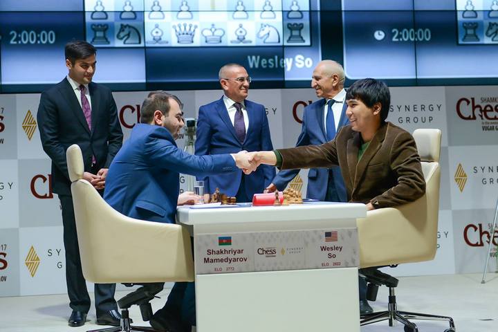 Shamkir Chess 2017 ronde 1 Wesley So contre Mamedyarov