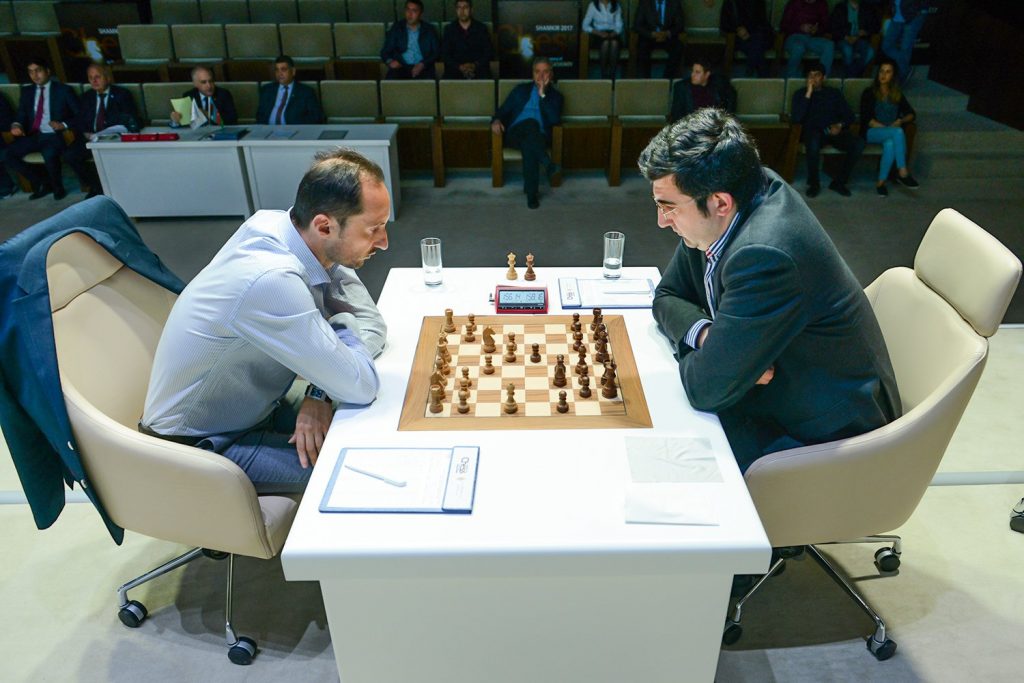 Shamkir Chess 2017 ronde 3 Veselin Topalov et Vladimir Kramnik