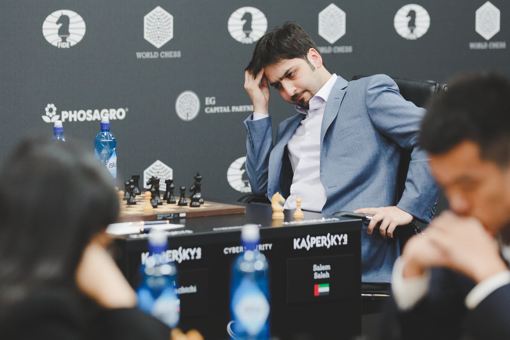 Grand Prix FIDE 2017 Moscou ronde 3 Salem Saleh