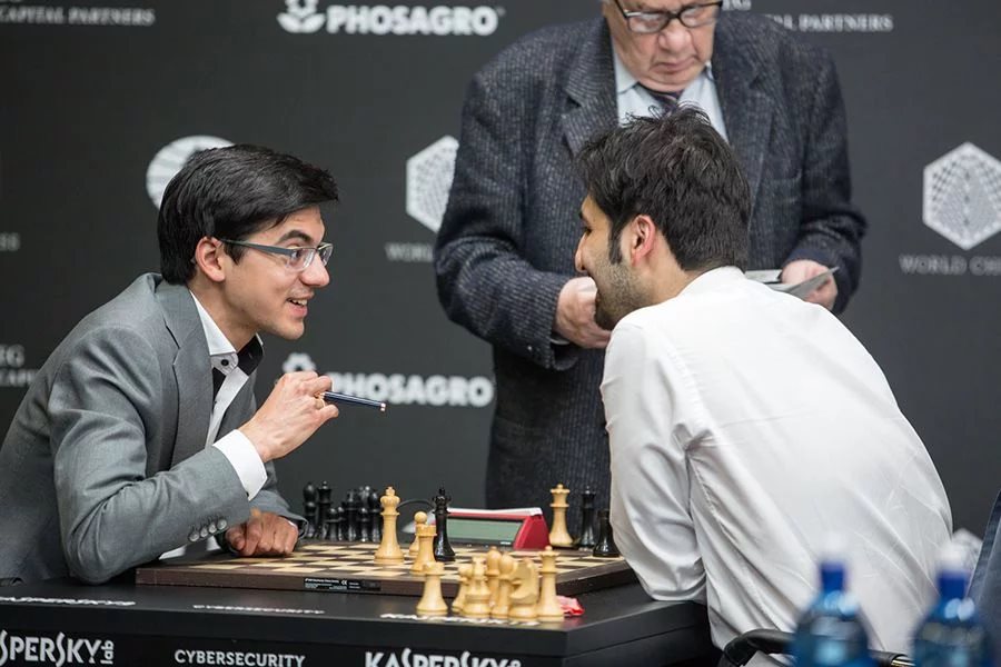 Grand Prix FIDE 2017 Moscou ronde 7 Anish Giri et Saleh Salem