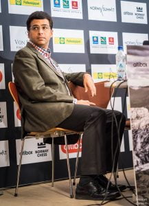 Norway Chess 2017 ronde 2 Viswanathan Anand