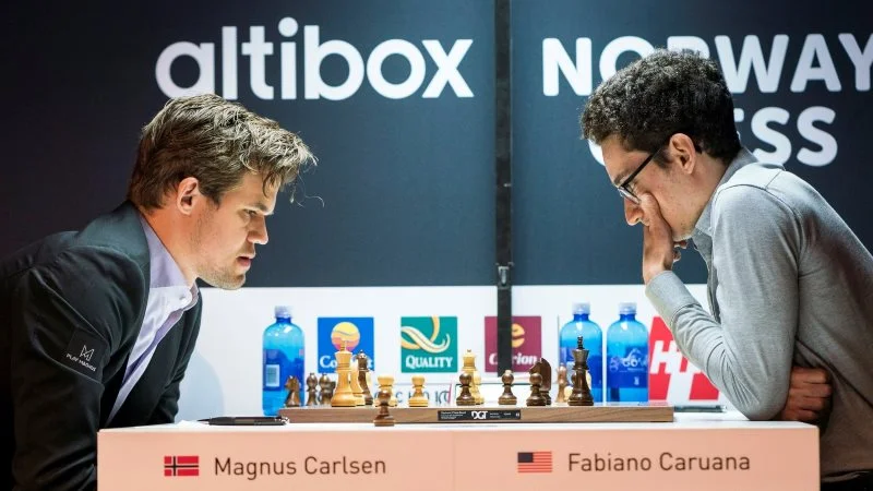 Norway Chess 2018 ronde 1 Carlsen-Caruana