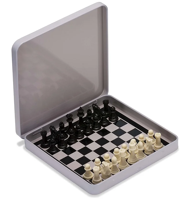 Jeu d'échecs magnétique portable de 32 pièces Mini échiquier pliant  portable 