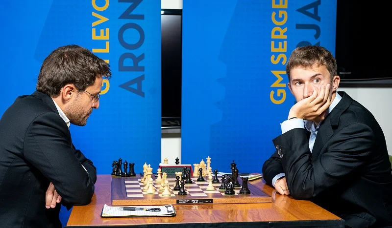 Sinquefield Cup 2018 ronde 1 Aronian-Karjakin