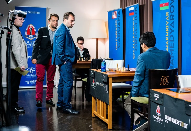 Sinquefield Cup 2018 ronde 1 Mamedyarov-So