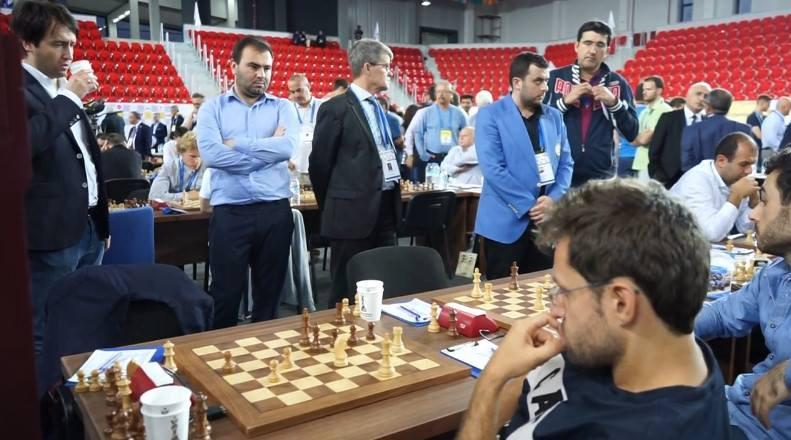 Olympiade d'échecs 2018 ronde 5 Aronian-Mamedyarov