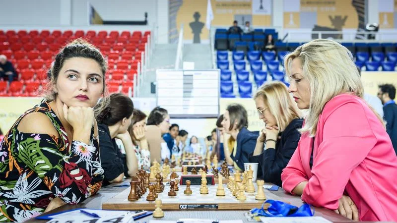 Olympiade d'échecs 2018 ronde 5 féminin Ukraine-Géorgie