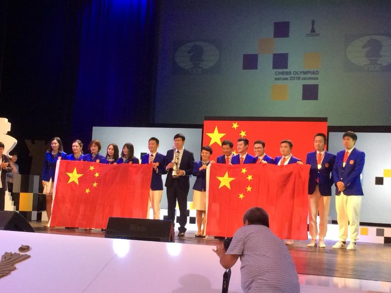 Olympiade d'échecs 2018 Chine double vainqueur