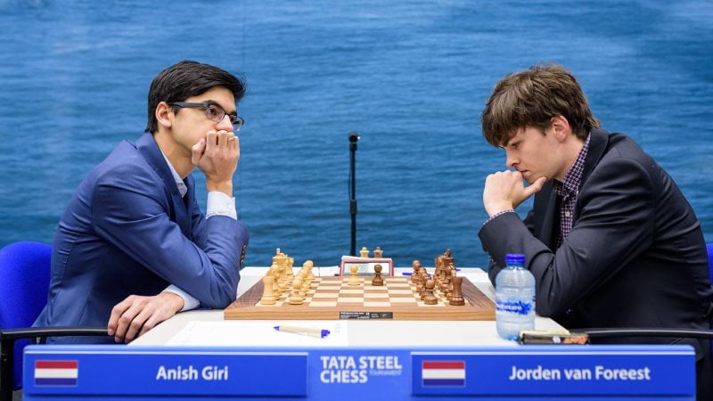 Tata Steel Chess 2019 ronde 9 Giri - Van Foreest