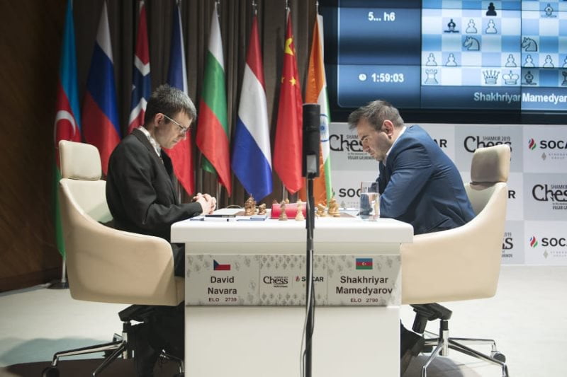 Shamkir Chess 2019 ronde 4 Mamedyarov-Navara
