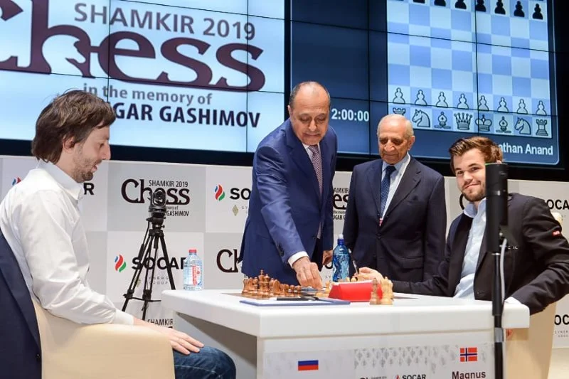 Shamkir Chess 2019 ronde 9 Carlsen-Grischuk