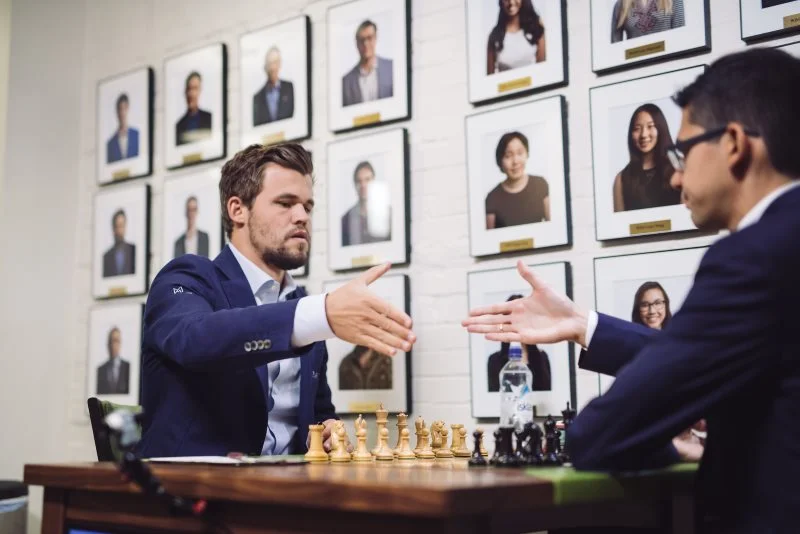 Sinquefield Cup 2019 ronde 1 Magnus Carlsen-Anish Giri