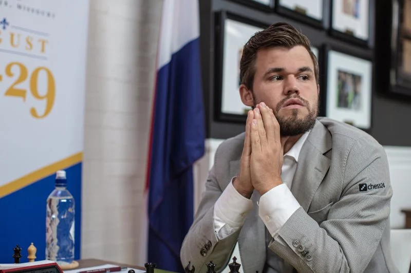 Sinquefield Cup 2019 ronde 2 Magnus Carlsen