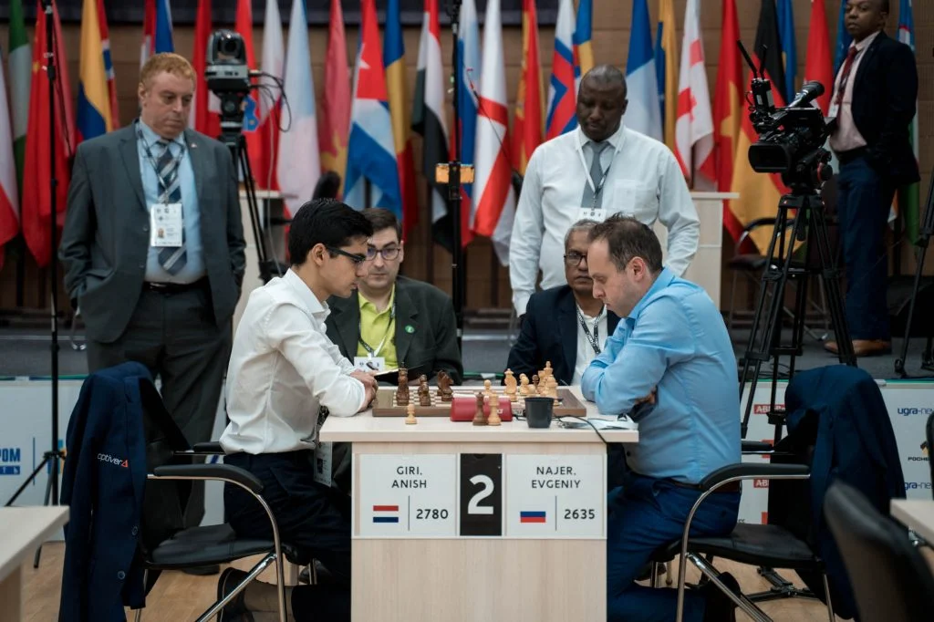 Coupe du Monde d'échecs FIDE 2019 ronde 2 départages Anish Giri