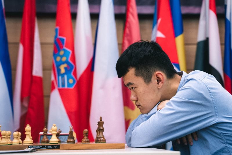 Coupe du Monde échecs FIDE 2019 ronde 2 Liren Ding