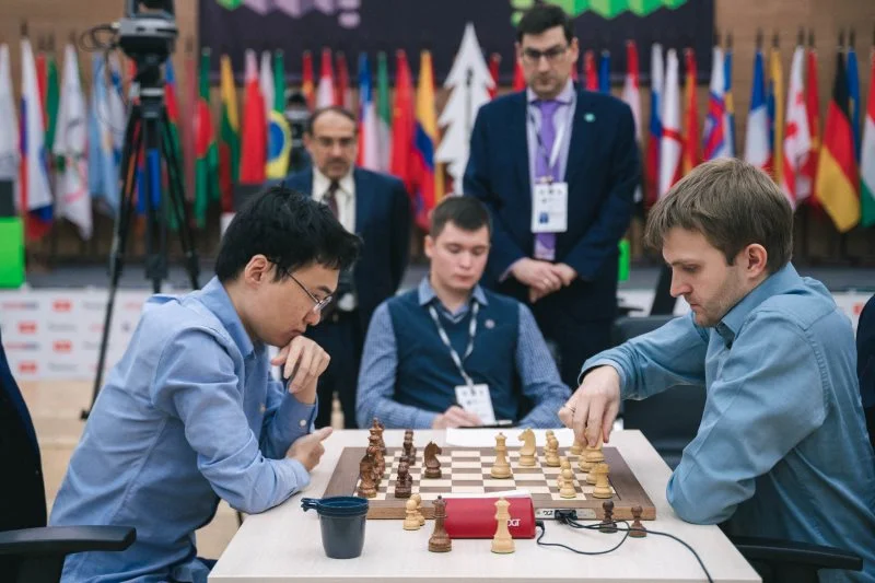 Coupe du Monde échecs FIDE 2019 ronde 6 départages Yu Yangyi-Nikita Vitiugov