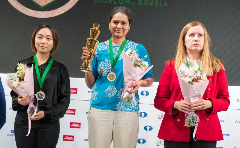 Podium Championnat Monde rapide féminin 2019