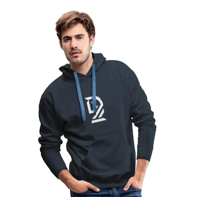 Le Cavalier Blanc - Sweat-shirt à capuche Premium pour hommes