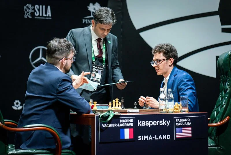 Tournoi des Candidats 2020 ronde 1 Vachier-Lagrave - Caruana