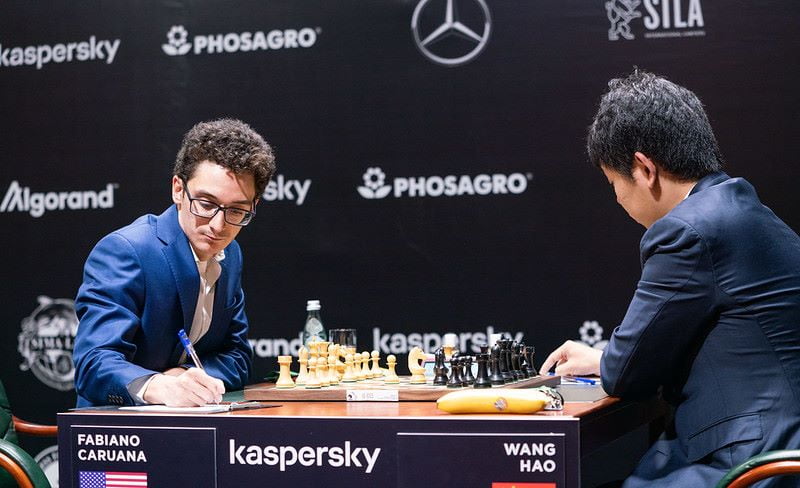 Tournoi des Candidats 2020 ronde 7 Caruana-Wang