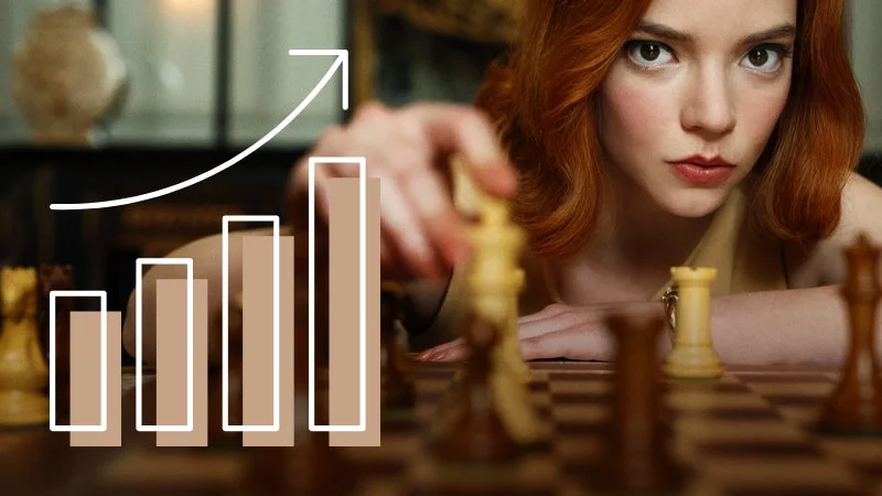 Série Le jeu de la dame : l'audience des échecs explose