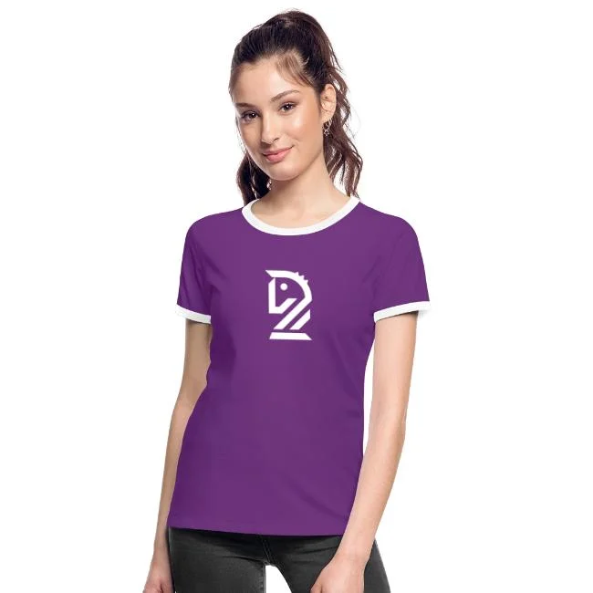Le Cavalier Blanc - T-shirt contrasté femme