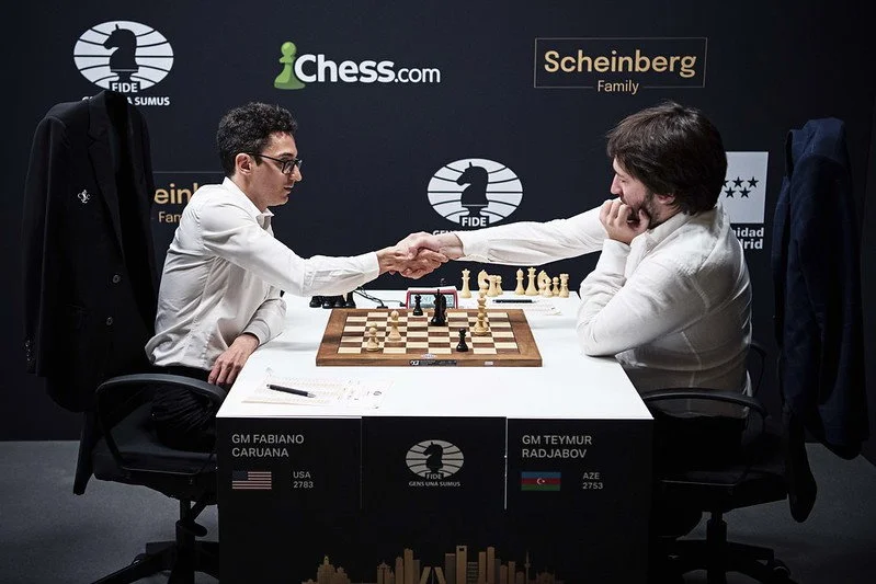 Tournoi des Candidats 2022 ronde 7 Caruana-Radjabov