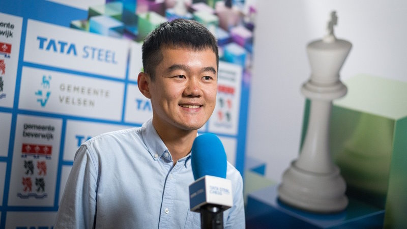 Tata Steel Chess 2023 ronde 1 Liren Ding