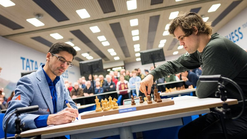 Tata Steel Chess Masters 2023 ronde 4 Giri-Carlsen