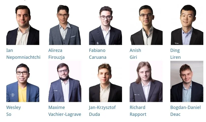 Participants du Superbet Chess Classic 2023