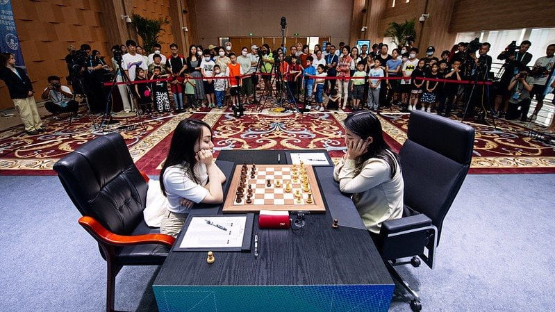 Championnat du Monde d'échecs féminin 2023 partie 6