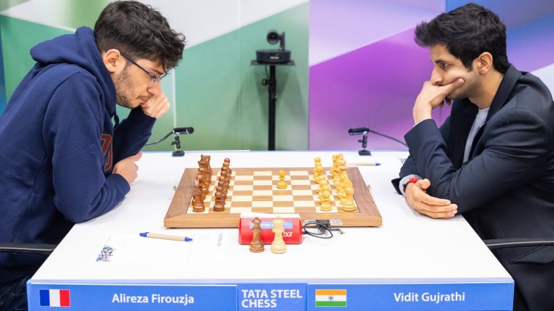 Tata Steel Chess Masters 2024 Ronde 7 Vidit-Firoujza