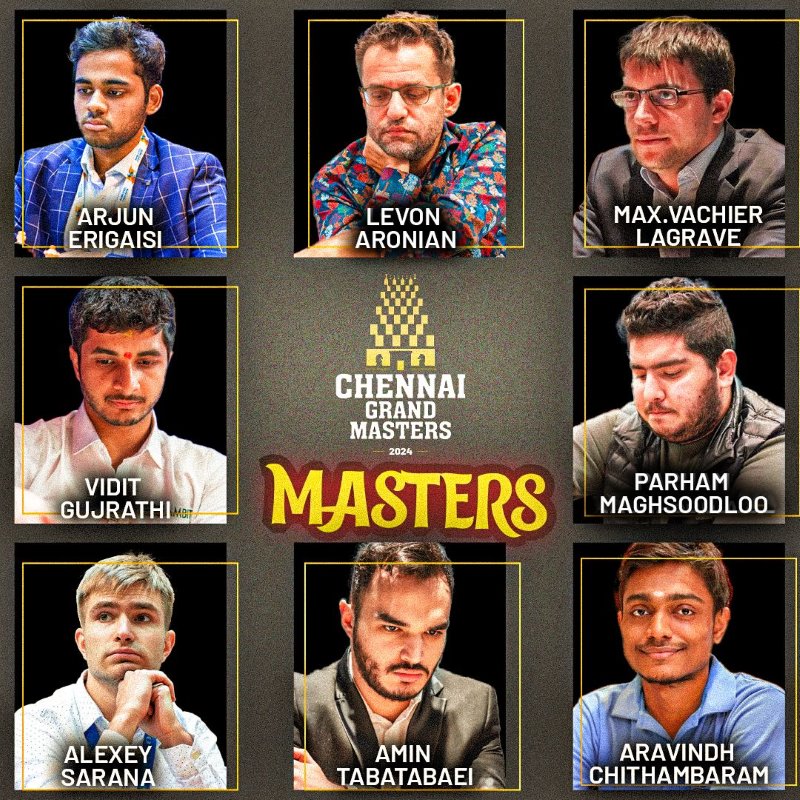 Paritipants du Chennai Grand Masters 2024