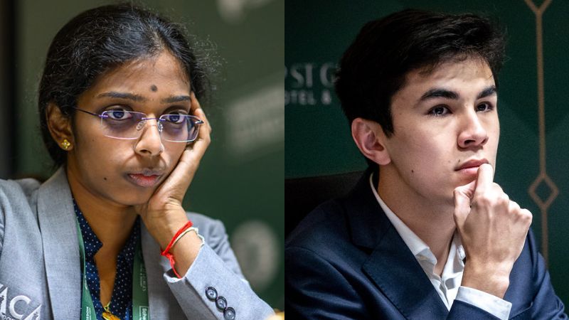 Candidats 2026 Sindarov et Vaishali les Challengers